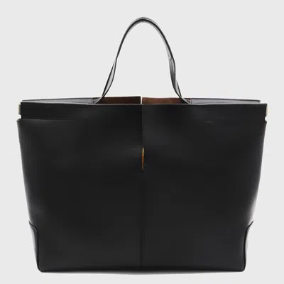 Tod's Black Leathe Di Bag Tote In Black