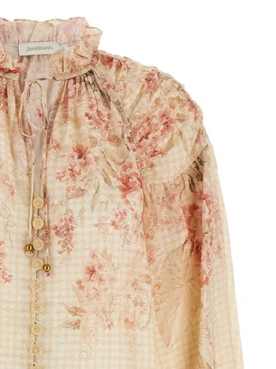 Zimmermann Women 'illuminate Billow' Blouse In Multi