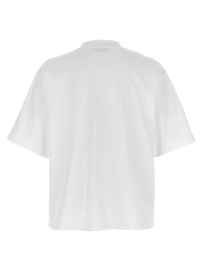Marni T-shirt Oversize In Cotone Bianco In White