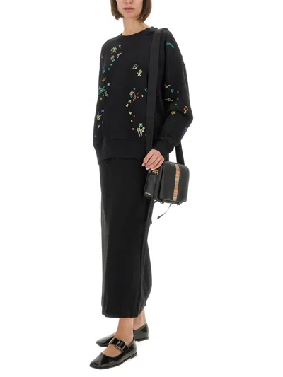 Ps By Paul Smith Ps Paul Smith Embroidered Cotton Sweatshirt