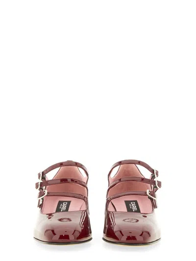 Carel Paris Woman Pumps Burgundy Size 9 Leather In Multi