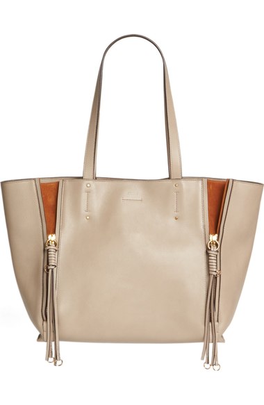 chloe medium milo calfskin leather tote