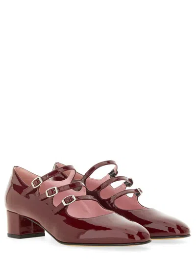 Carel Paris Woman Pumps Burgundy Size 9 Leather In Multi