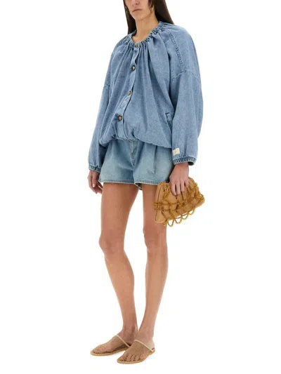 Alysi Denim Bomber Jacket