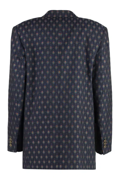 Etro Double-breasted Wool Blazer