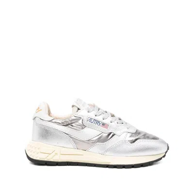 Autry Reelwind Metallic Leather Sneakers In Multi