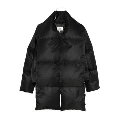 Mm6 Maison Margiela Quilted Down Jacket In Black