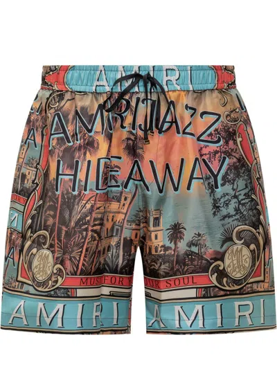 Amiri Jazz Hideaway Bermuda And Short Multicolor