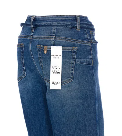 Liu •jo Liu Jo Long Stretch Jeans With Logo Belt