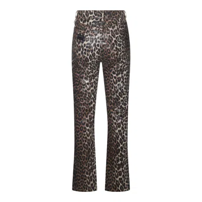 Ganni Leopard Cotton Jeans
