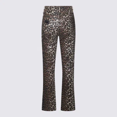 Ganni Leopard Cotton Jeans