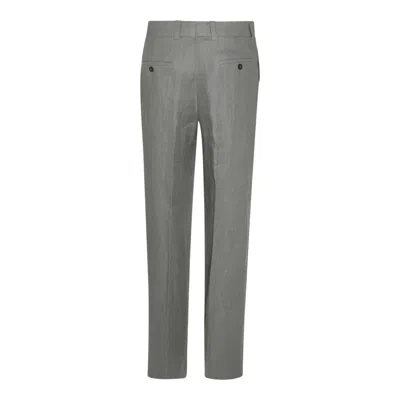 Incotex Belt Loops And Buttoned Back Pockets Trousers In Black