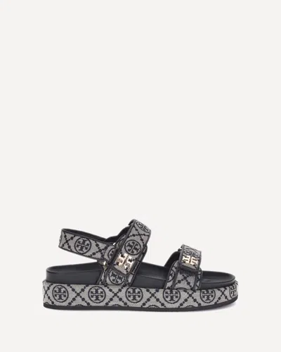 Tory Burch 35mm T Mono Kira Sport Jacquard Sandals