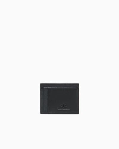 Armani Exchange Card Holder With Monogram And Stripes
