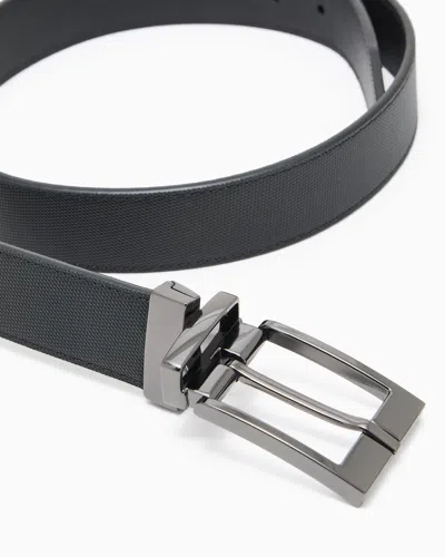 Armani Exchange Coated Leather Belt