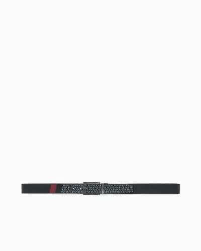 Armani Exchange Coated Leather Belt