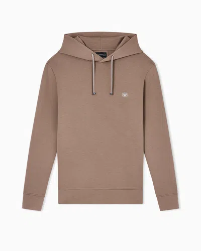 Emporio Armani Hooded Sweatshirt With Micro Logo Patch