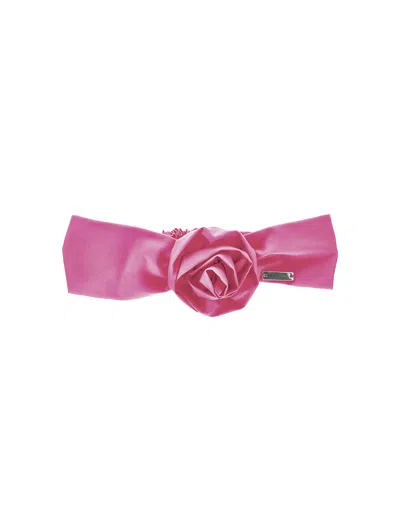 Monnalisa Haarband Mit Rose In Pink