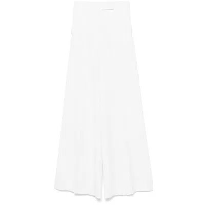 Max Mara Trousers In White
