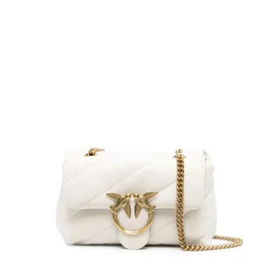 Pinko Love Classic Puff Shoulder Bag In White