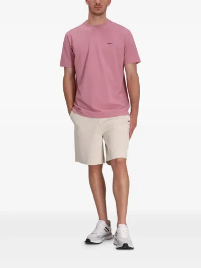 Hugo Boss Drawstring-waist Shorts In Pink