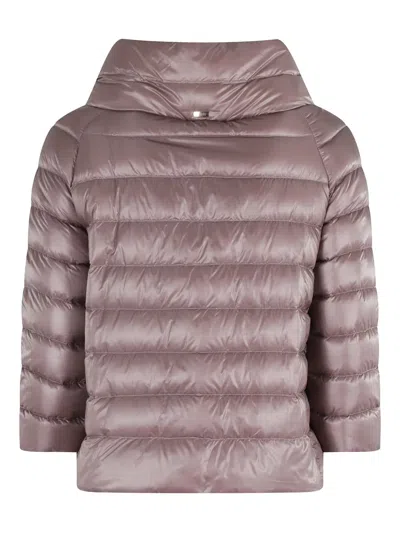 Herno Sofia Down Jacket In Brown