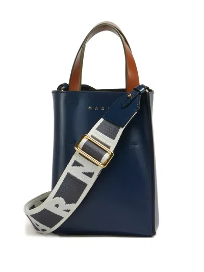 Marni Mini Museo Two-tone Structured Tote Bag