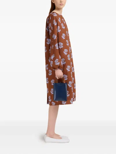 Marni Mini Museo Two-tone Structured Tote Bag