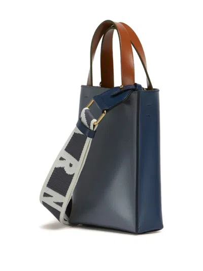 Marni Mini Museo Two-tone Structured Tote Bag