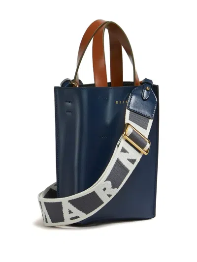 Marni Mini Museo Two-tone Structured Tote Bag