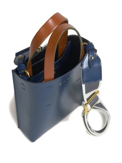 Marni Mini Museo Two-tone Structured Tote Bag