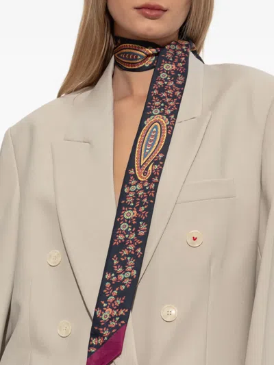 Etro Paisley-print Silk Scarf In Multi