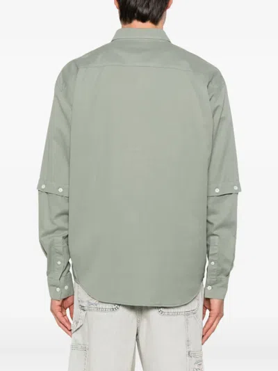 Etudes Studio Buttoned Sleeve Shirt In Gray