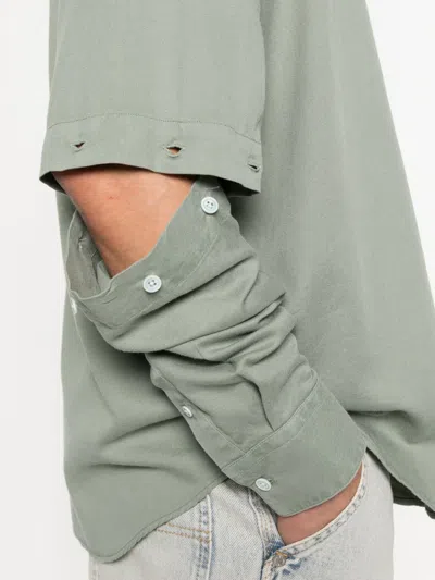 Etudes Studio Buttoned Sleeve Shirt In Gray