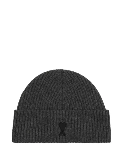 Ami Alexandre Mattiussi Ami De Coeur Wool Beanie