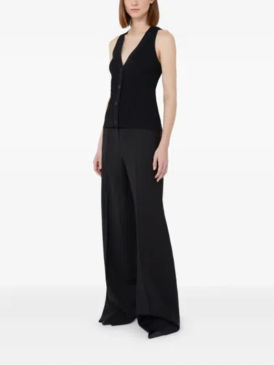 Max Mara Ribbed Button-front Vest