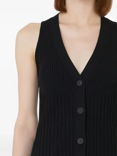 Max Mara Ribbed Button-front Vest