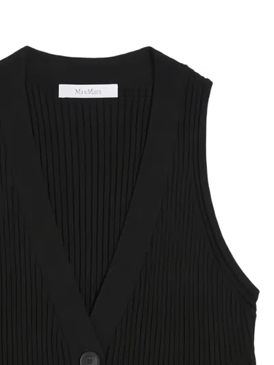 Max Mara Ribbed Button-front Vest