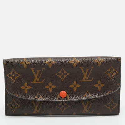 Pre-owned Louis Vuitton Monogram Canvas Emilie Wallet