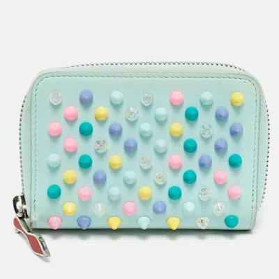 Pre-owned Christian Louboutin Multicolor Leather Panettone Coin Purse