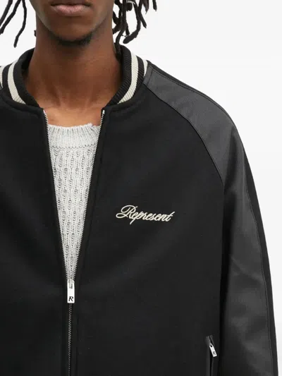 Represent Embroidered Bomber Jacket