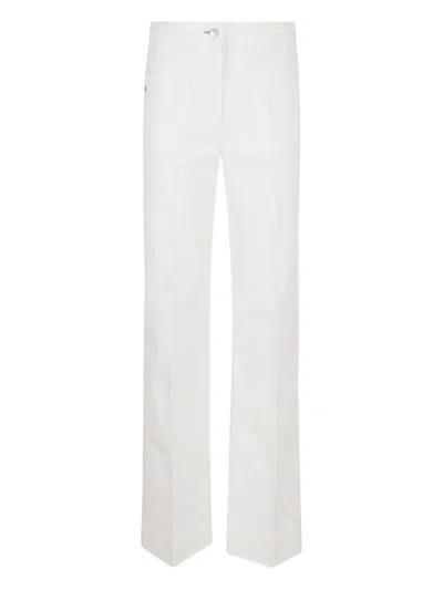 Victoria Beckham Womens Washed White Alina Flared-leg Denim Jeans In White