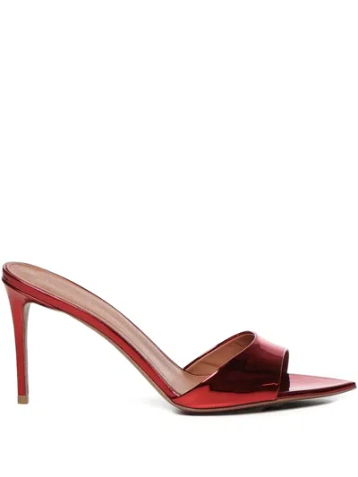 Giuliano Galiano 80mm Alixia Mules In Red