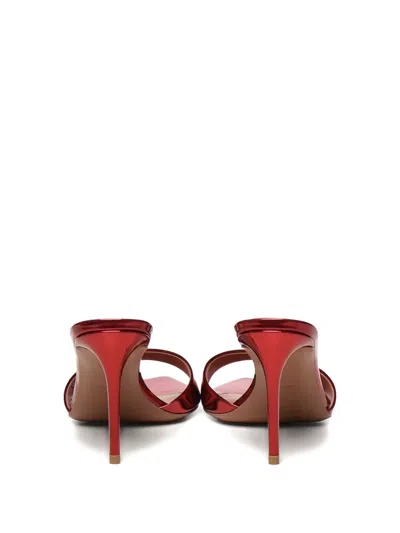Giuliano Galiano 80mm Alixia Mules In Red