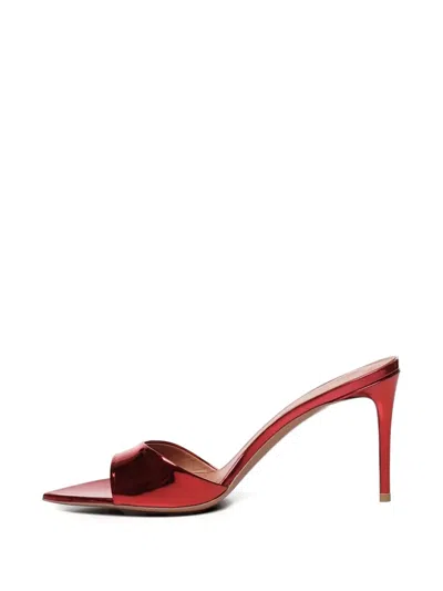 Giuliano Galiano 80mm Alixia Mules In Red