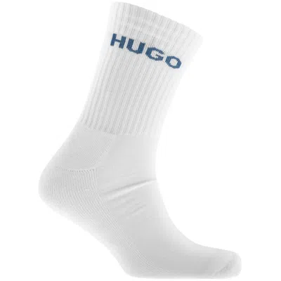 Hugo Boss Hugo 6 Pack Logo Socks In White