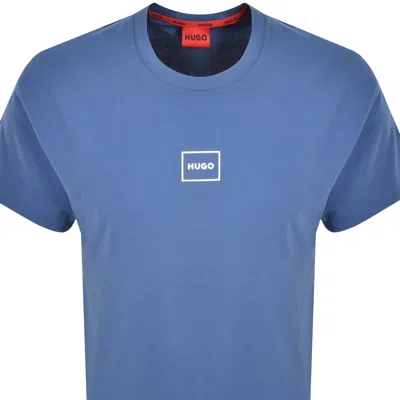 Hugo Boss Hugo Laze T Shirt Blue In Gold