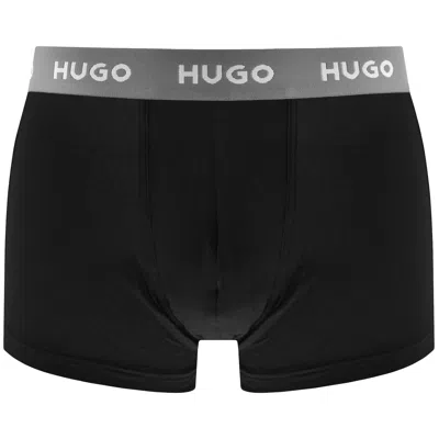 Hugo Boss Hugo 3 Pack Boxer Briefs Black In Black