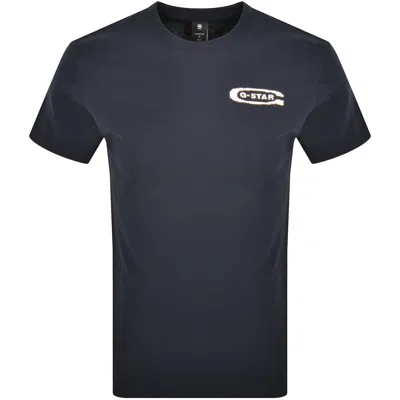 G-star Back Graphic Arch T Shirt Navy
