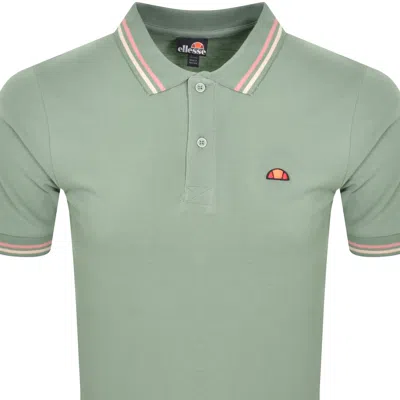 Ellesse Rooks Tipped Polo T Shirt Green